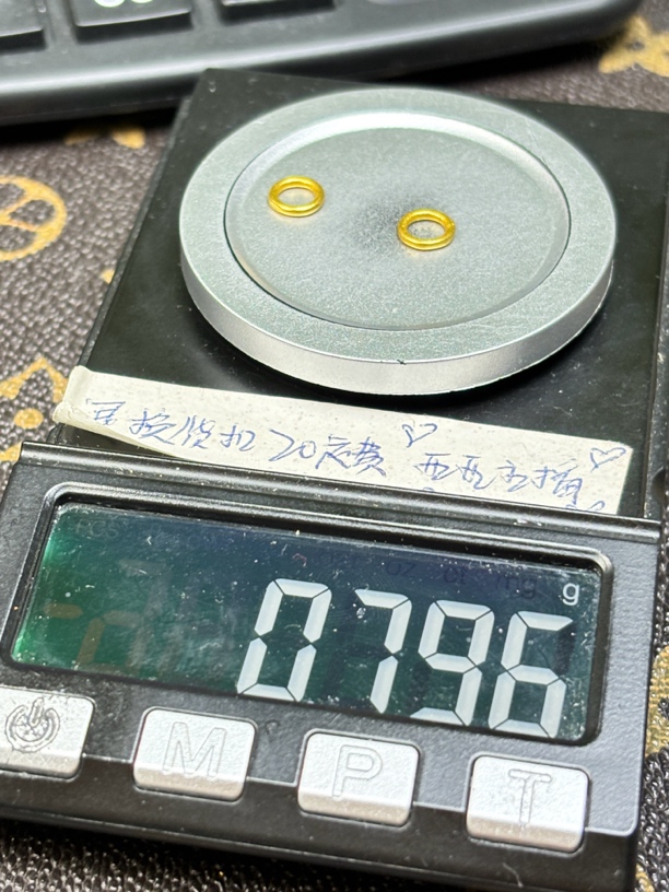足金999卡7圈圈配饰