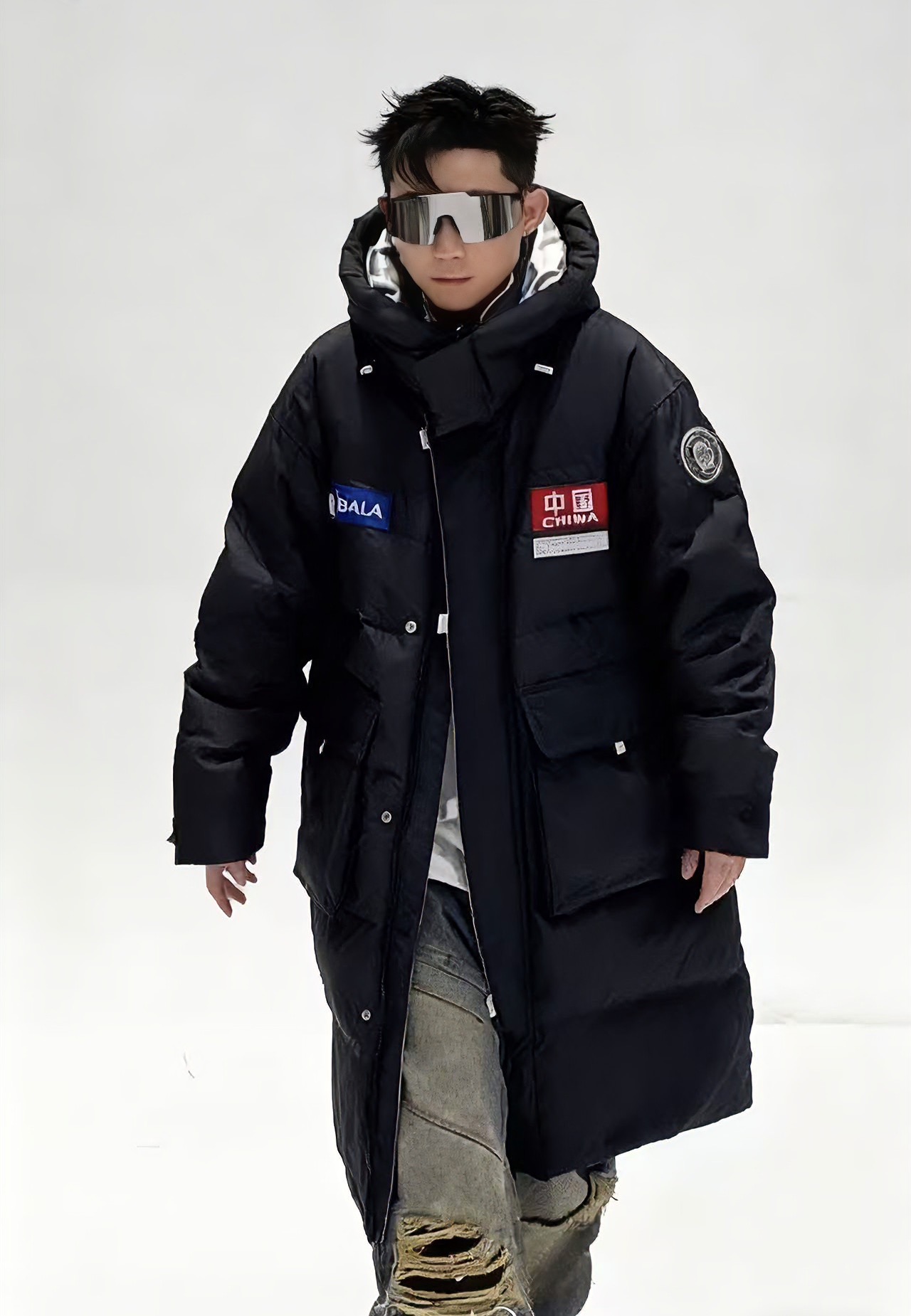 老谢专属#冬季爆款时尚商场侧柜巨保暖长款国标羽绒服-1782