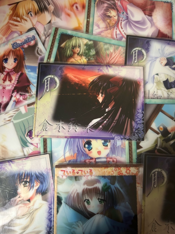 中古gal美少女镜面卡