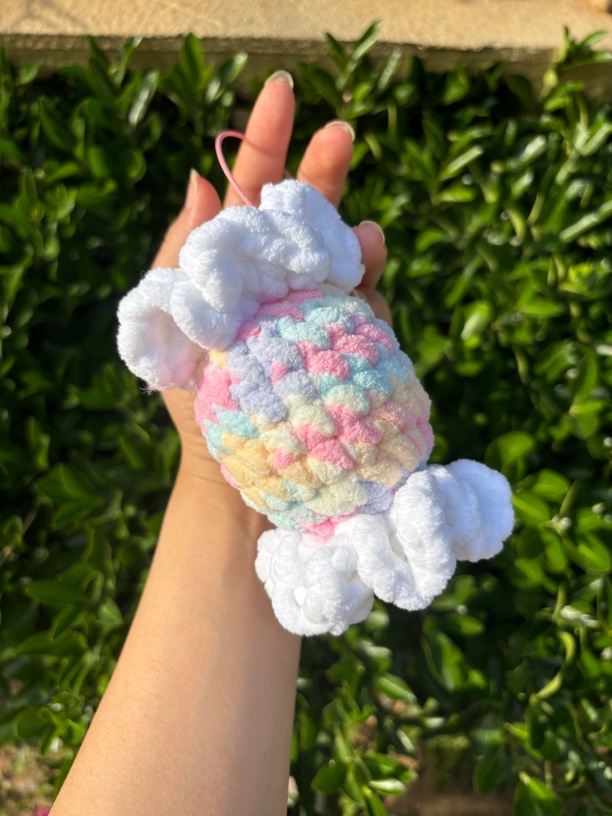 成品毛线钩织超大个头可爱精美甜美糖果挂件装饰品