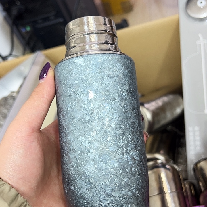 钢化玻璃蓝色冰花