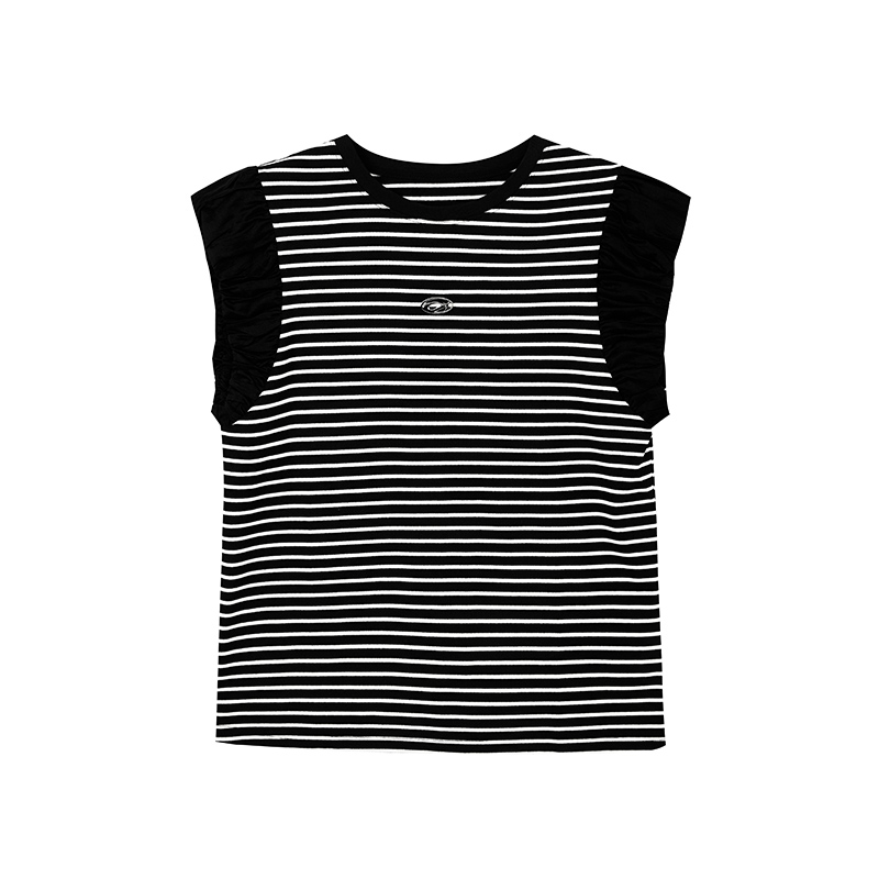 【女乔专属】设计感小飞袖T恤N2163