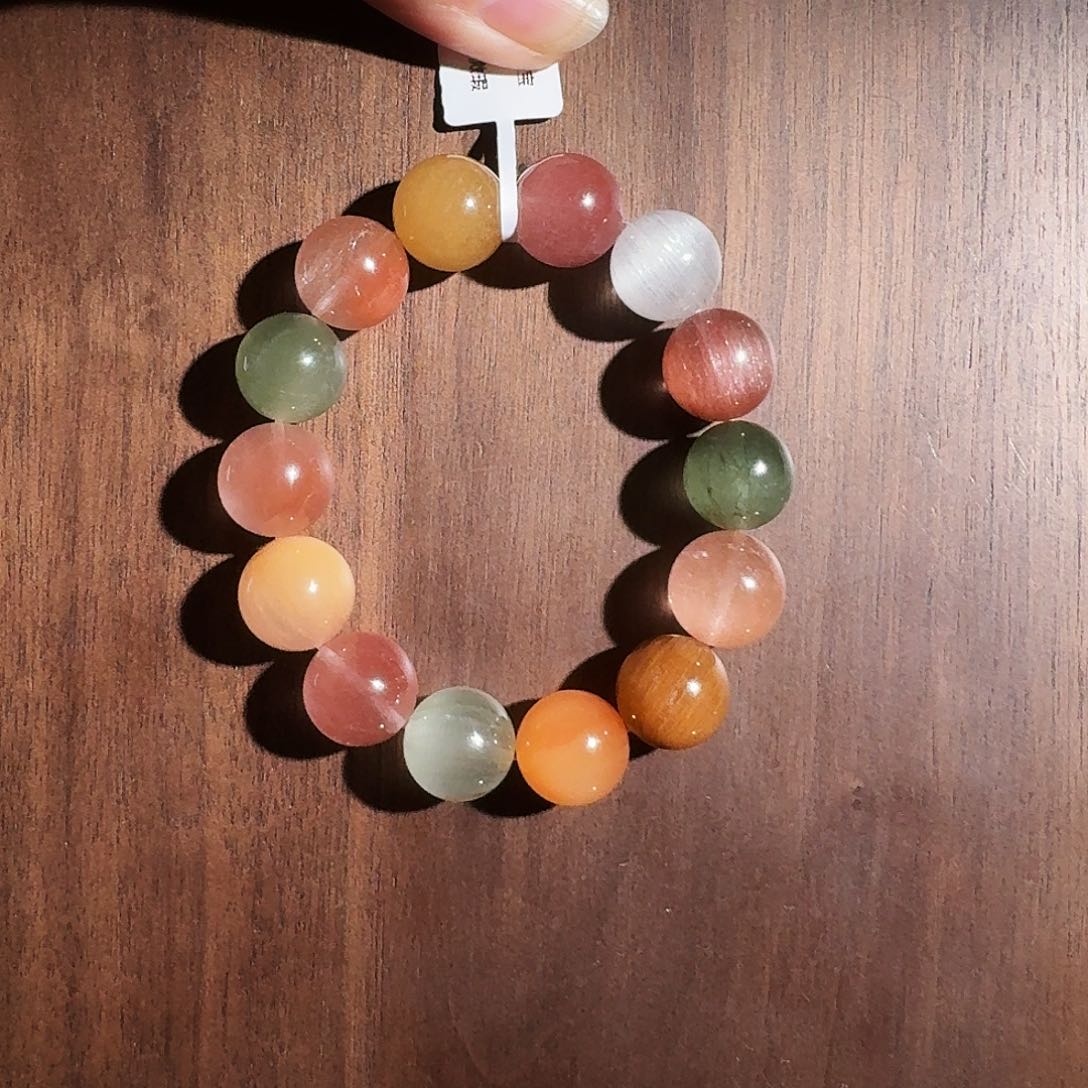 未镶嵌手链水晶我****丫天然水晶手串13+小白