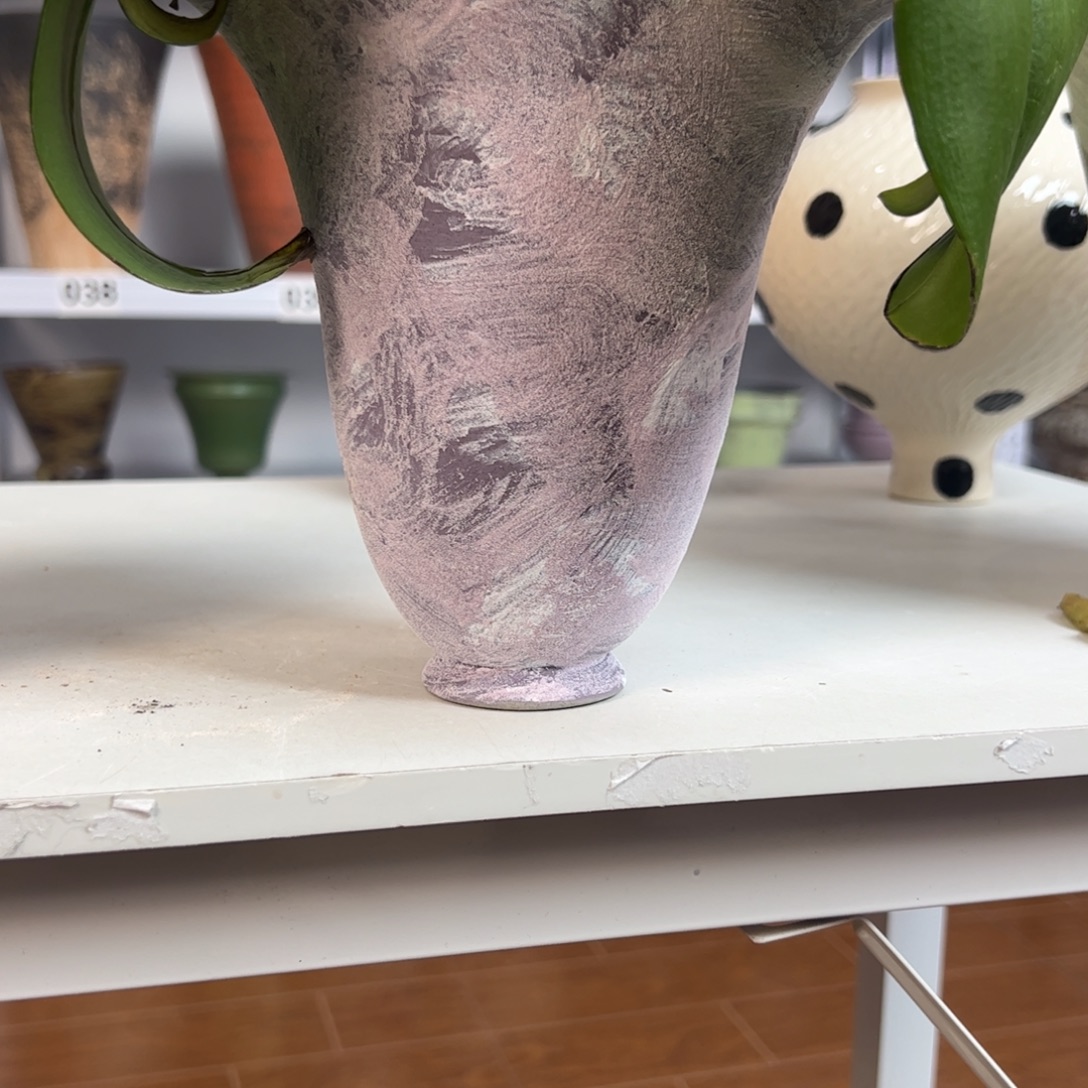 檀***禅景德镇手工花盆有孔