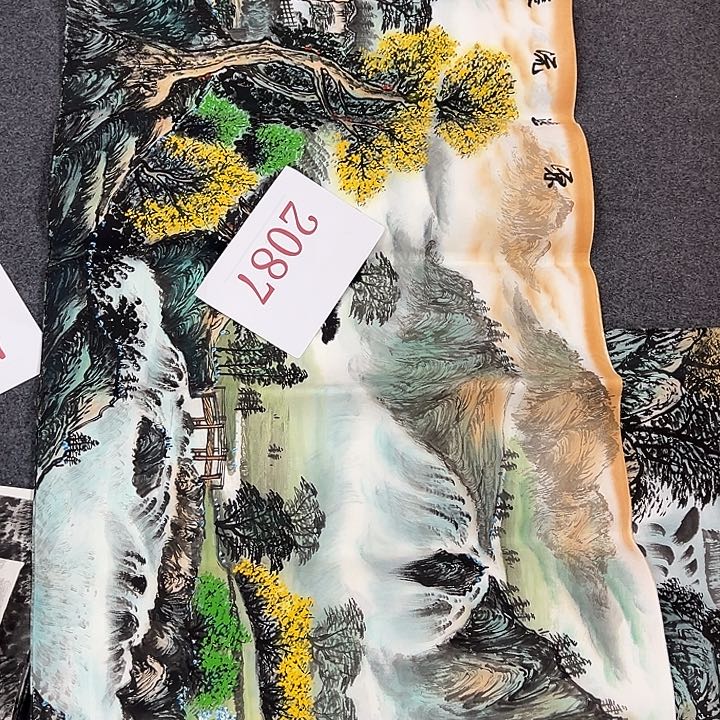 竖款惊喜不断，山水作品
