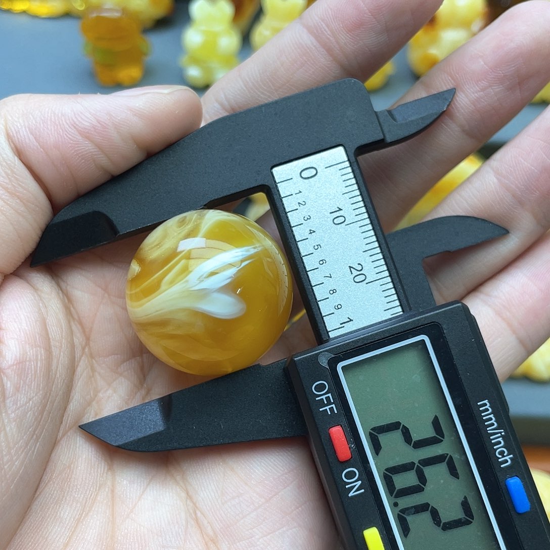 琥珀裸石未镶嵌蜜蜡