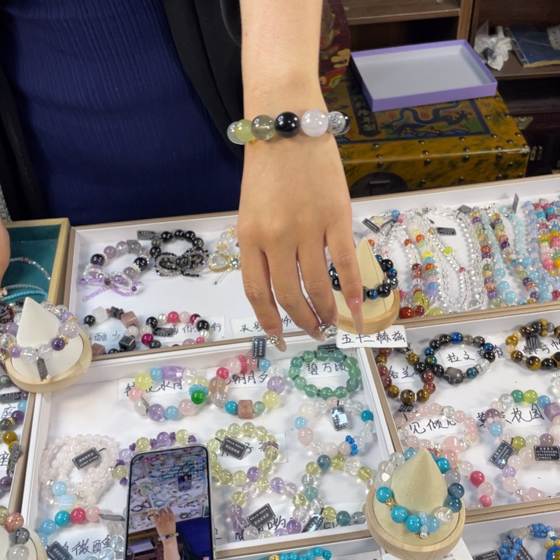 水晶手链银S925镶嵌