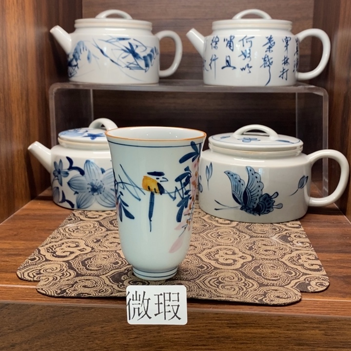 釉下老陶泥手工绘制