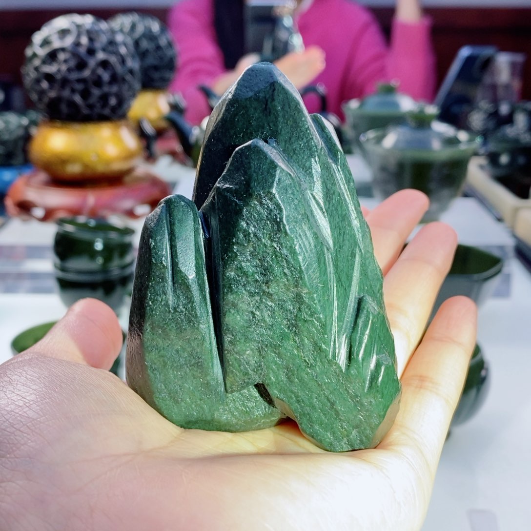 和田玉（青玉）挂件未镶嵌