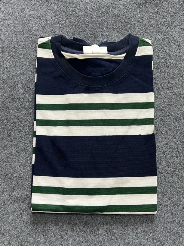 3774男士条纹休闲圆领T恤