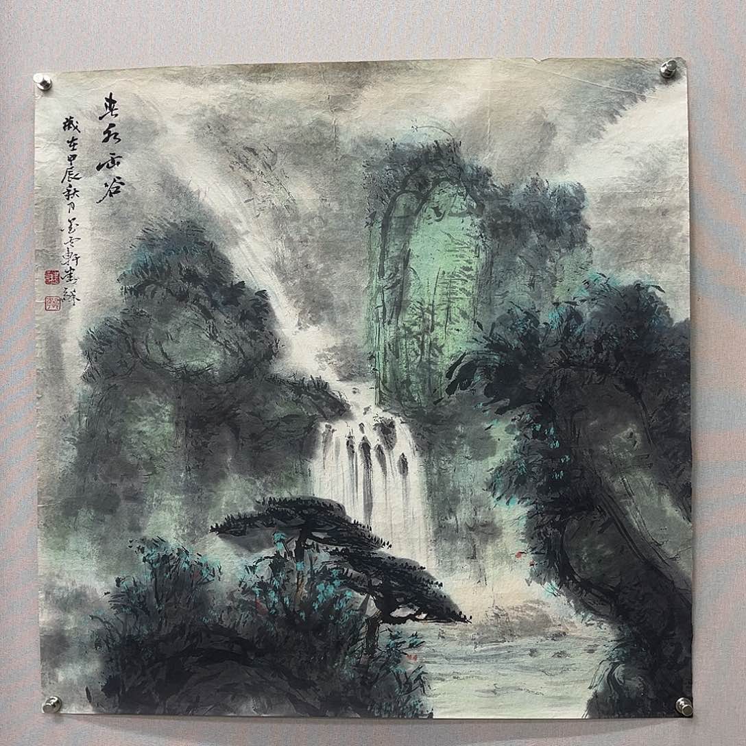 国画艺术家真人手绘