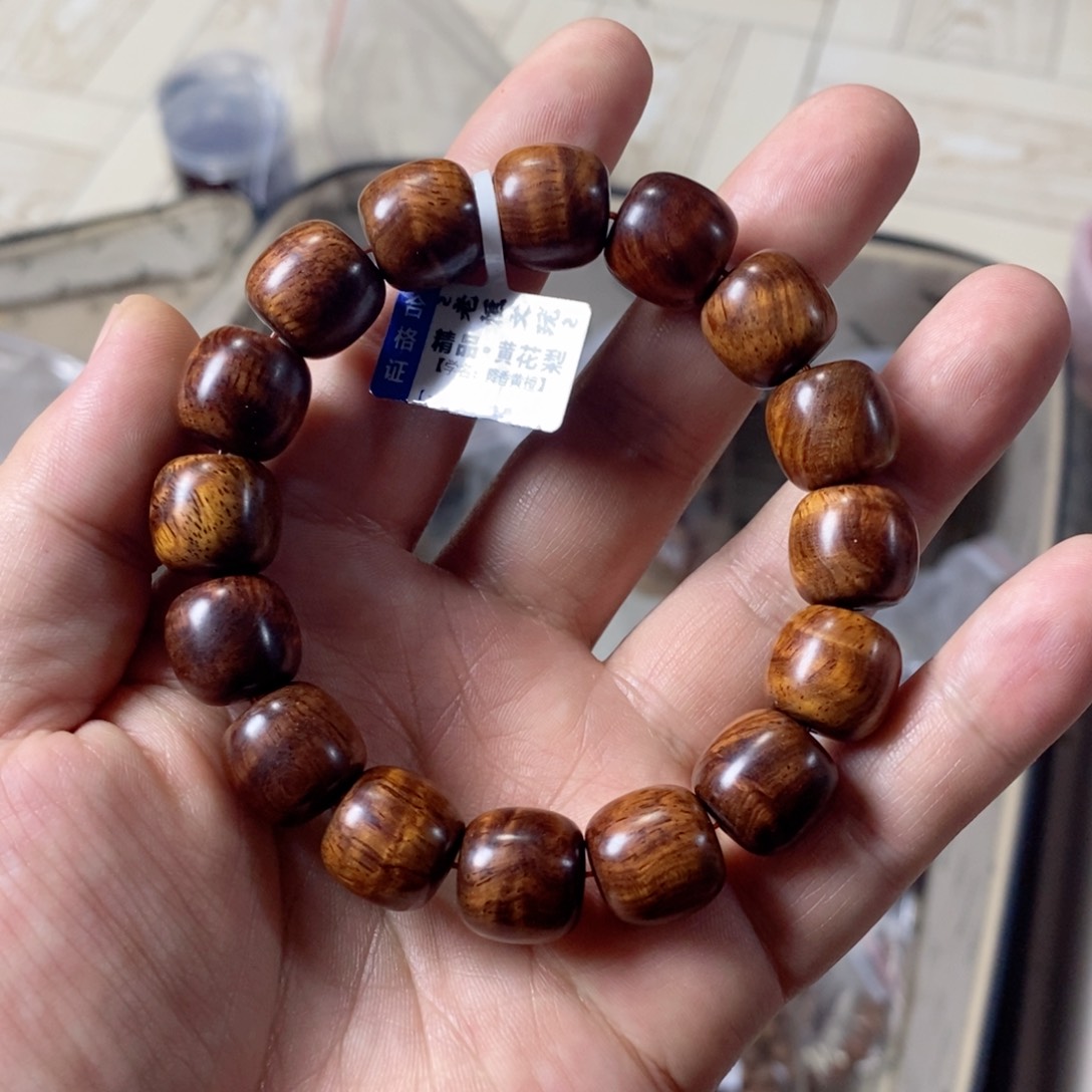 黄花梨/降香黄檀手串/手链海南黄花梨1.4