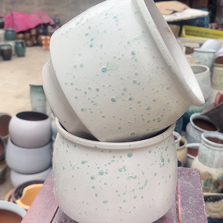 红陶两个口径18高度18