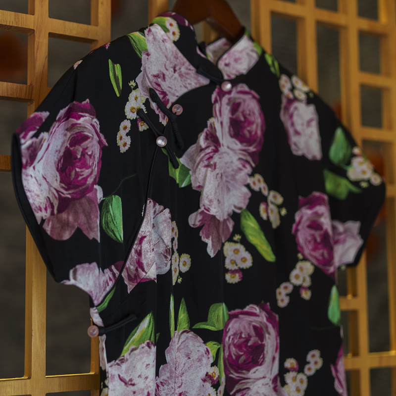 牡花 国风旗袍牡花 国风旗袍