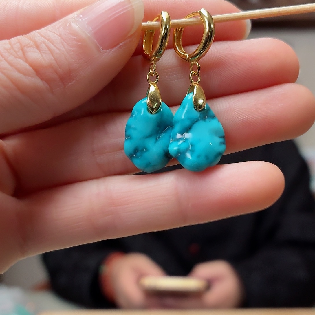 银S925镶嵌绿松石珠宝奇石