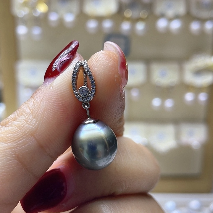 海水珍珠颈饰银S925镶嵌