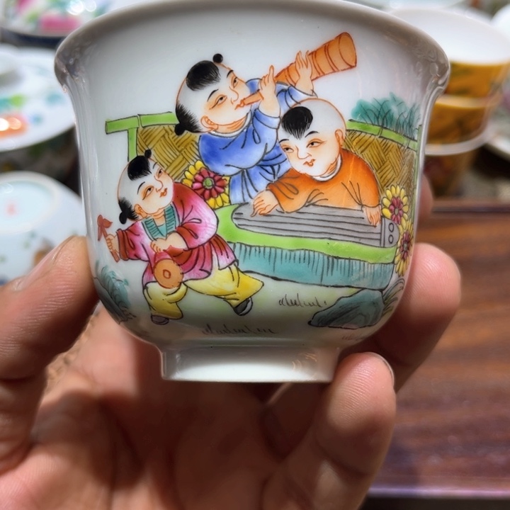 纯手绘精品盖碗杯