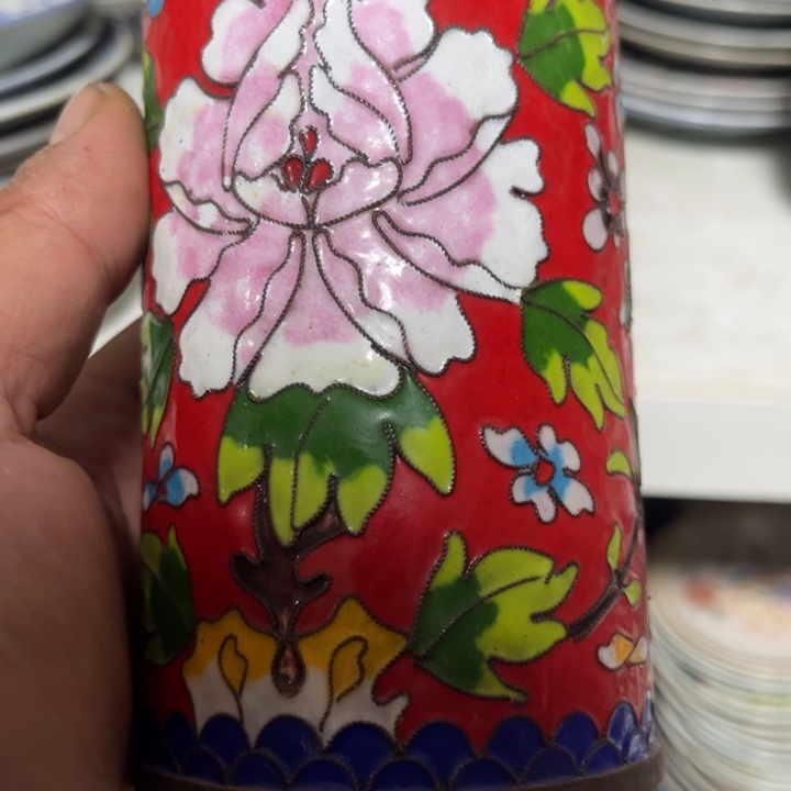 看好下单不退不换景泰蓝笔筒