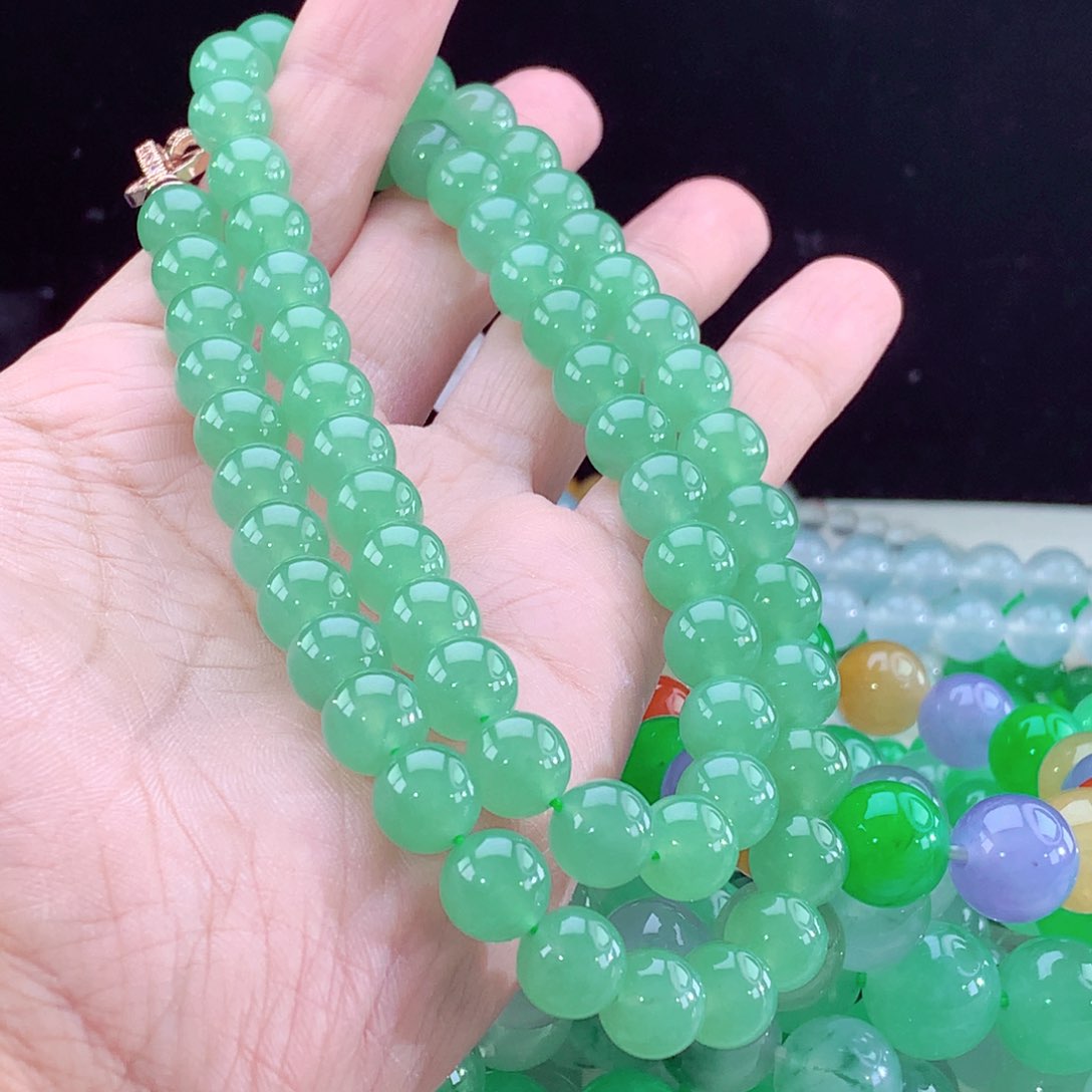 翡翠手链未镶嵌卡10