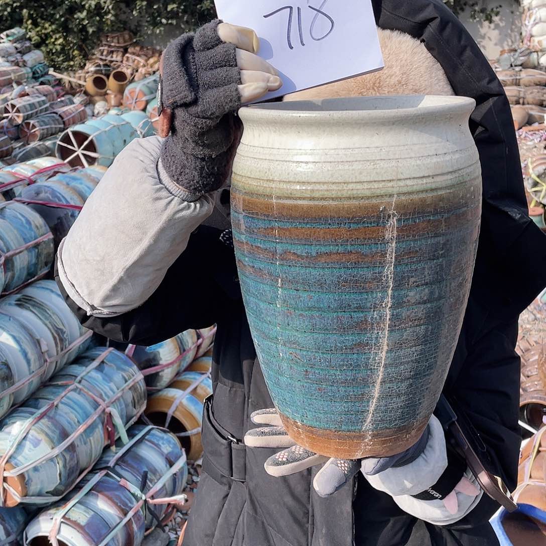 红陶王嫂花盆0207-718