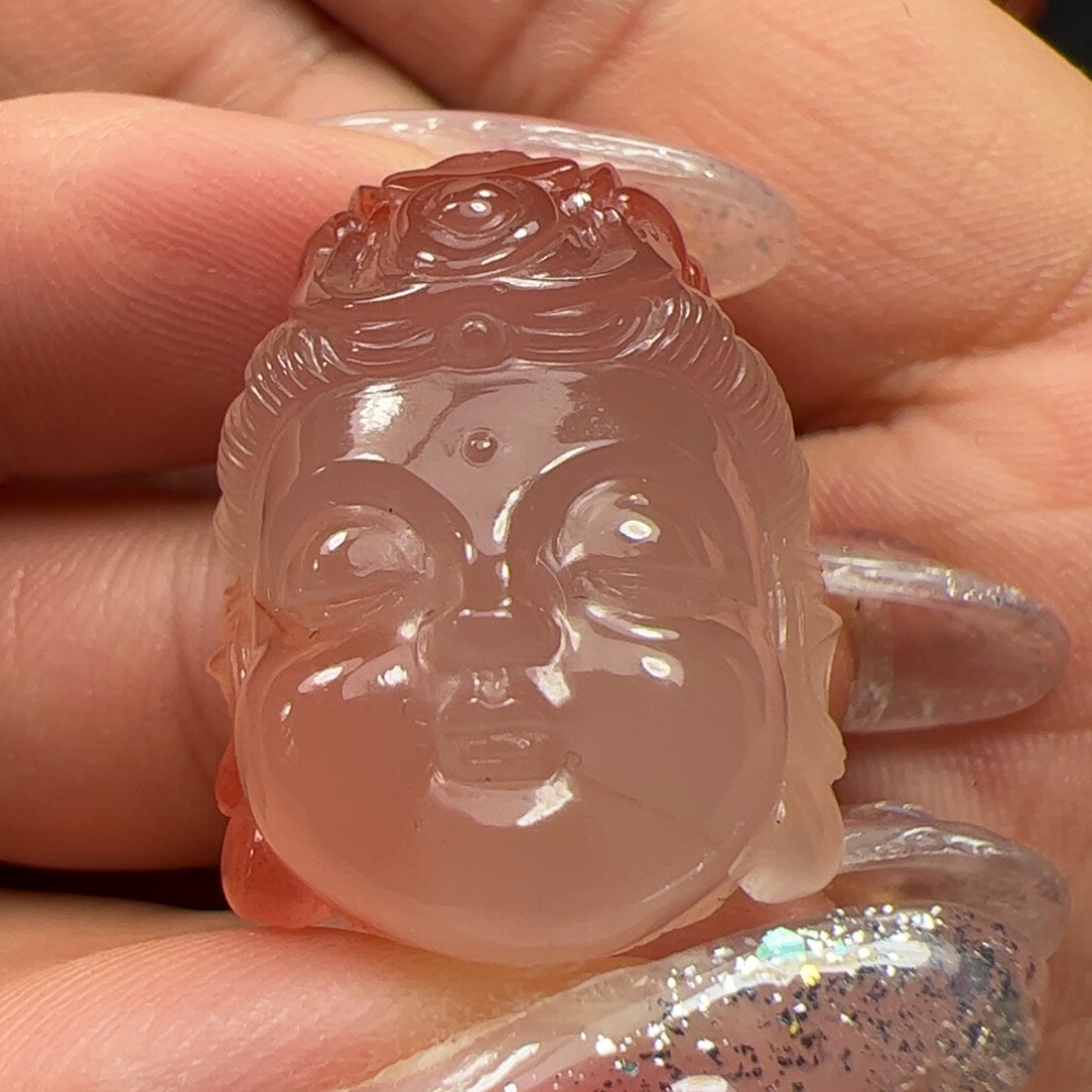 南红玛瑙吊坠未镶嵌