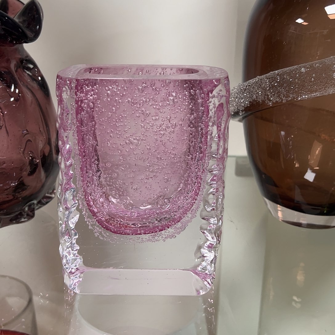 琉璃高15金红琉璃花器