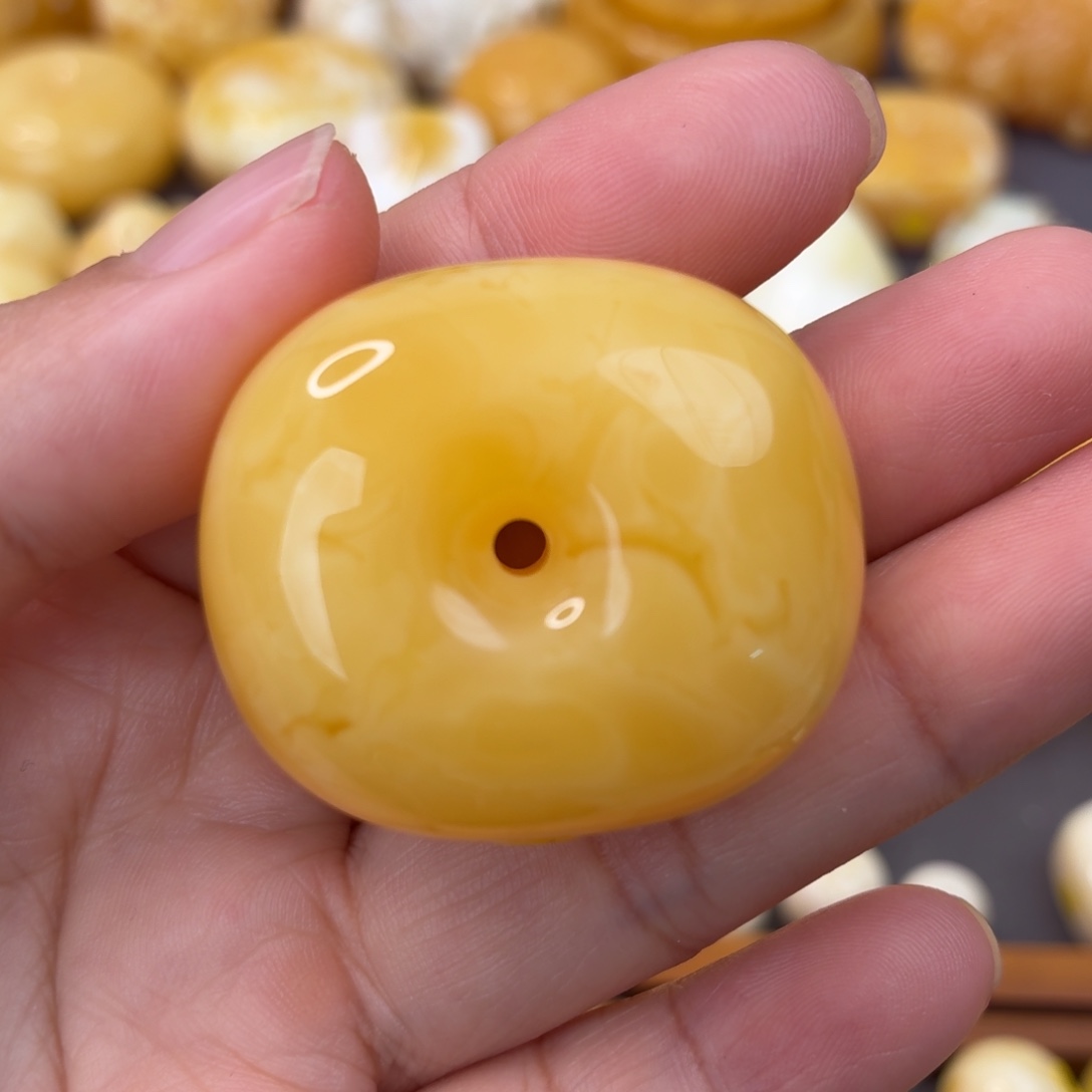 蜜蜡未镶嵌吊坠(不含链)藏扣