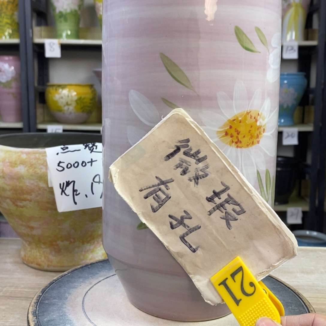 景德镇手工手绘陶瓷花盆