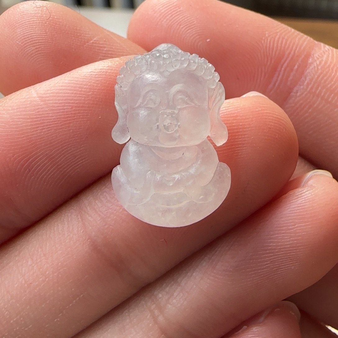 定制翡翠未镶嵌宝宝佛
