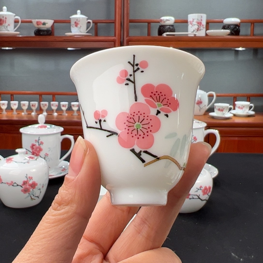 翠竹红梅铃铛杯杯