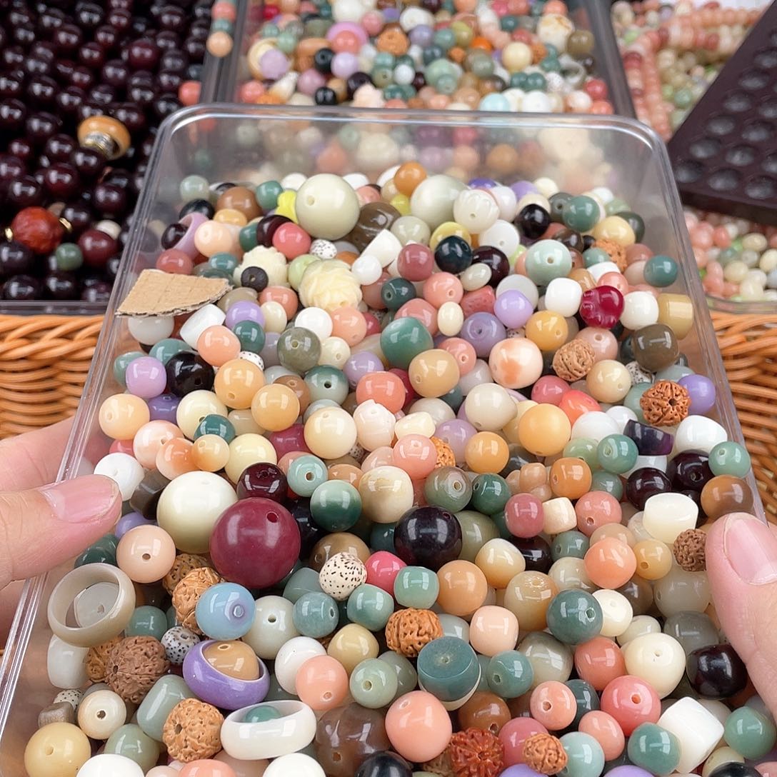 白玉菩提吊坠z10-12mm 1400颗大杂烩不售后