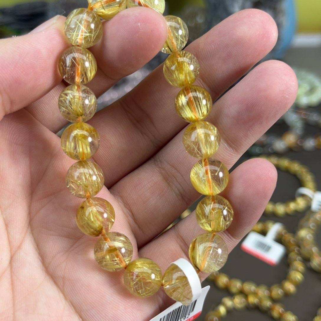 水晶手串未镶嵌钛晶