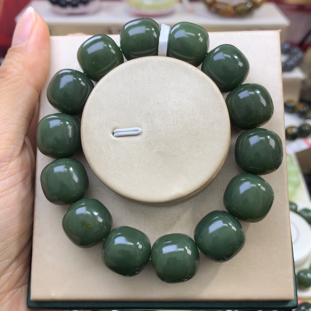 和田玉未镶嵌手链