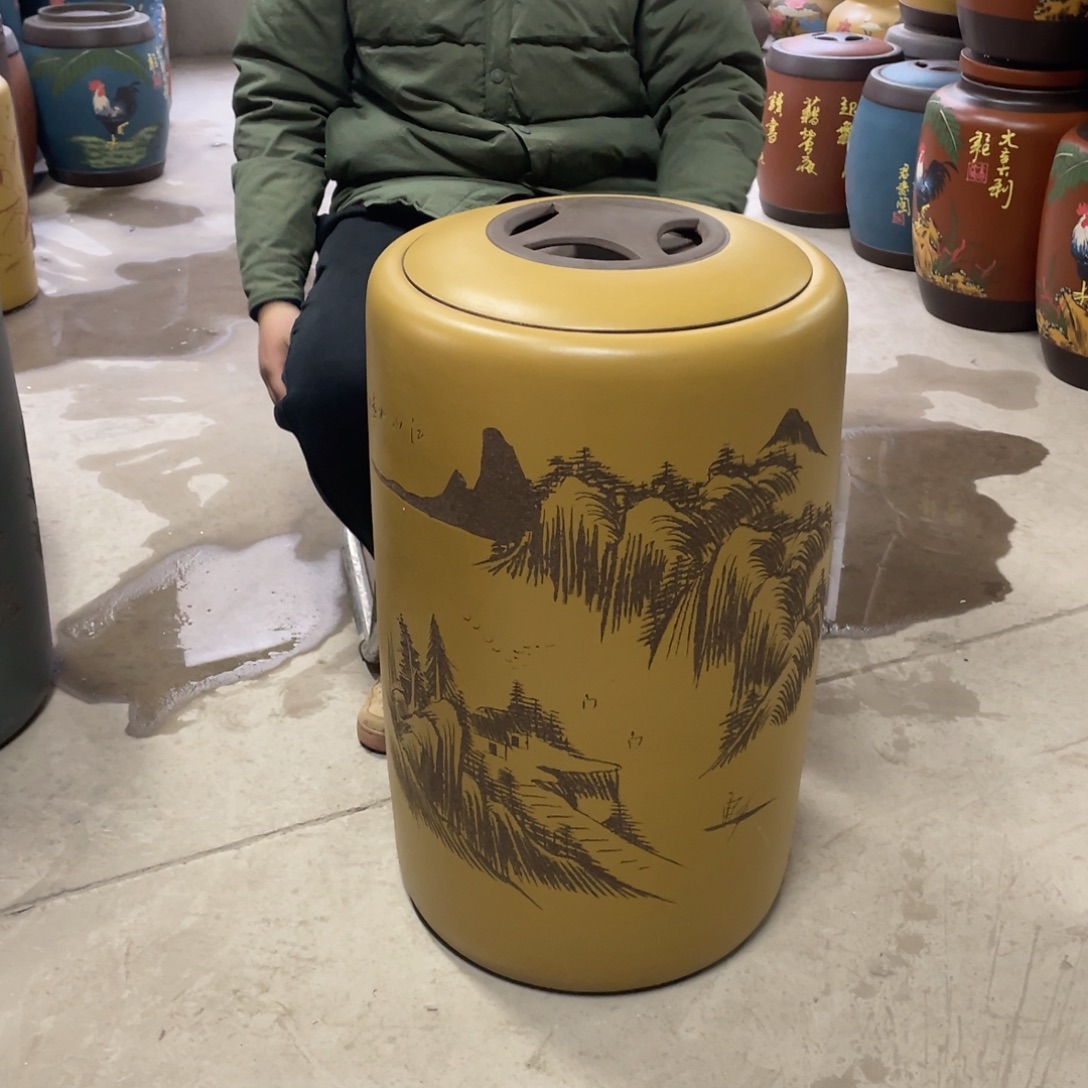 宜兴原矿紫砂茶叶罐