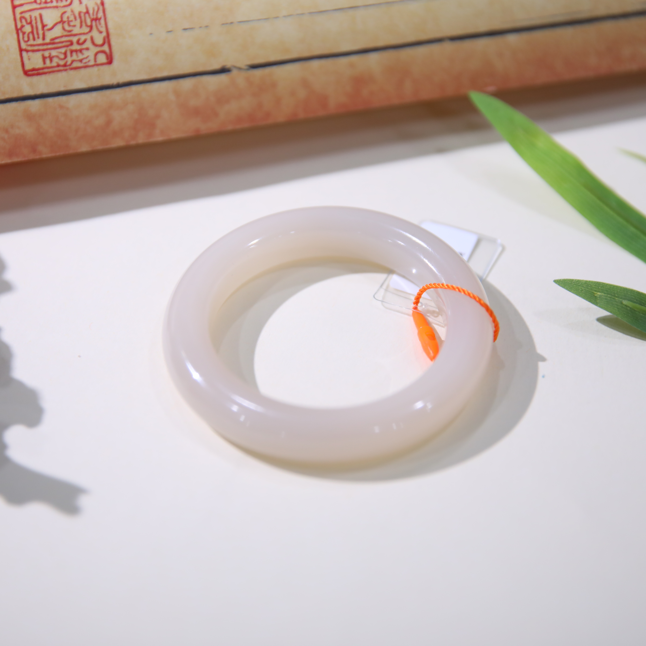 【潮生珠宝】·典藏级·和田玉藕粉老坑老料正装手镯