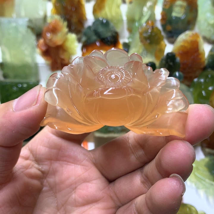 蛇纹石玉珠宝半成品未镶嵌