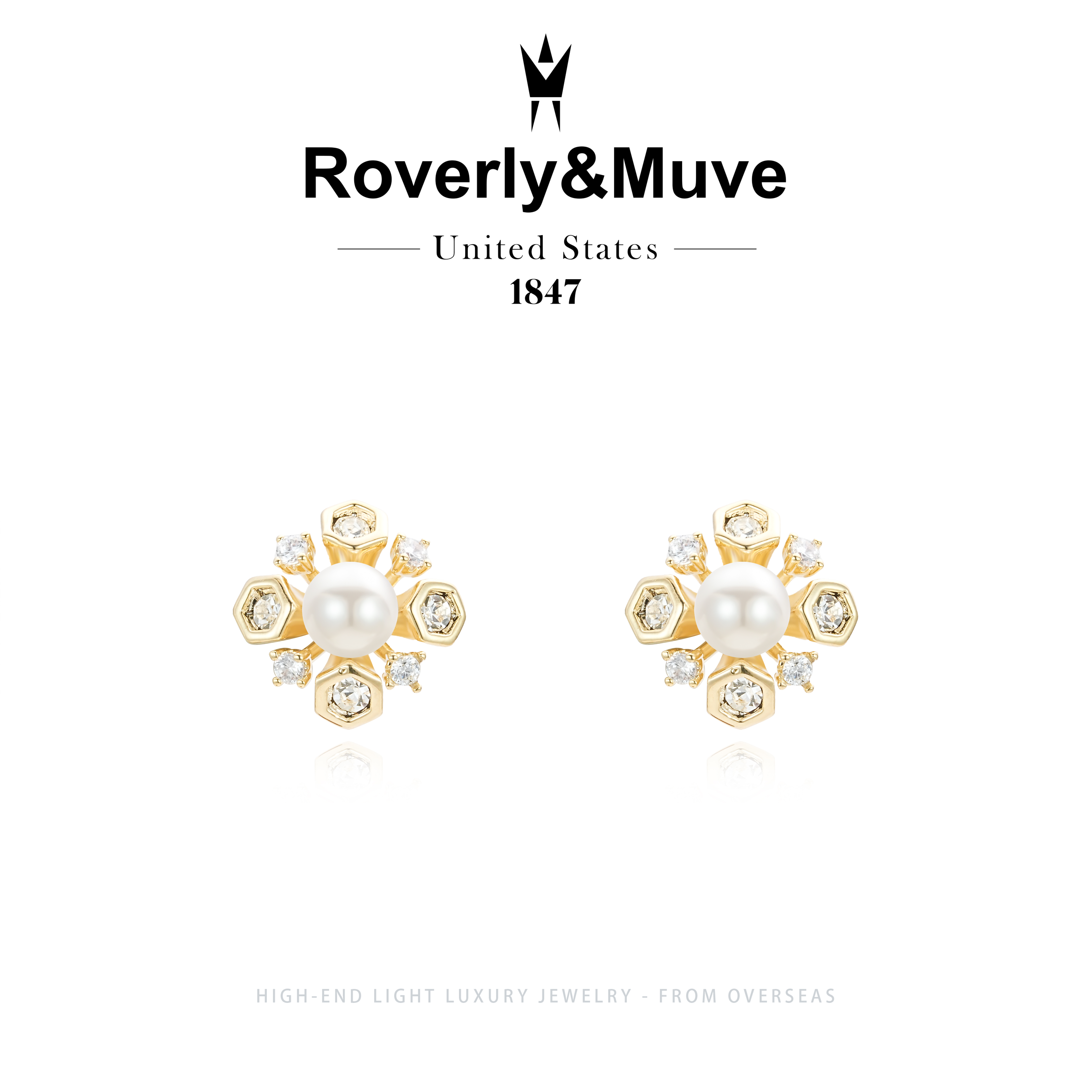  【记忆花园】Roverly&Muve时尚轻奢耳钉F3035