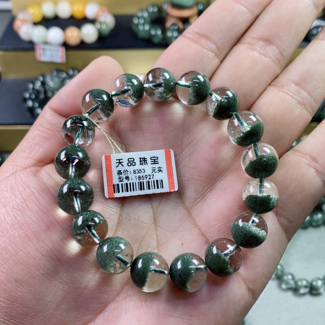 水晶手串未镶嵌?***?绿幽灵186927