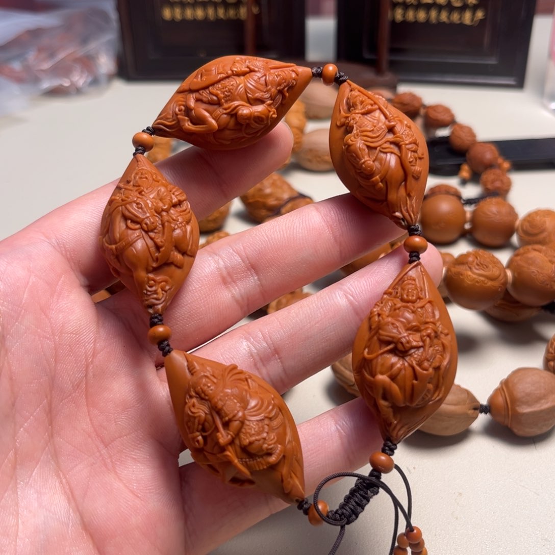 橄榄核吊坠大****来五虎将