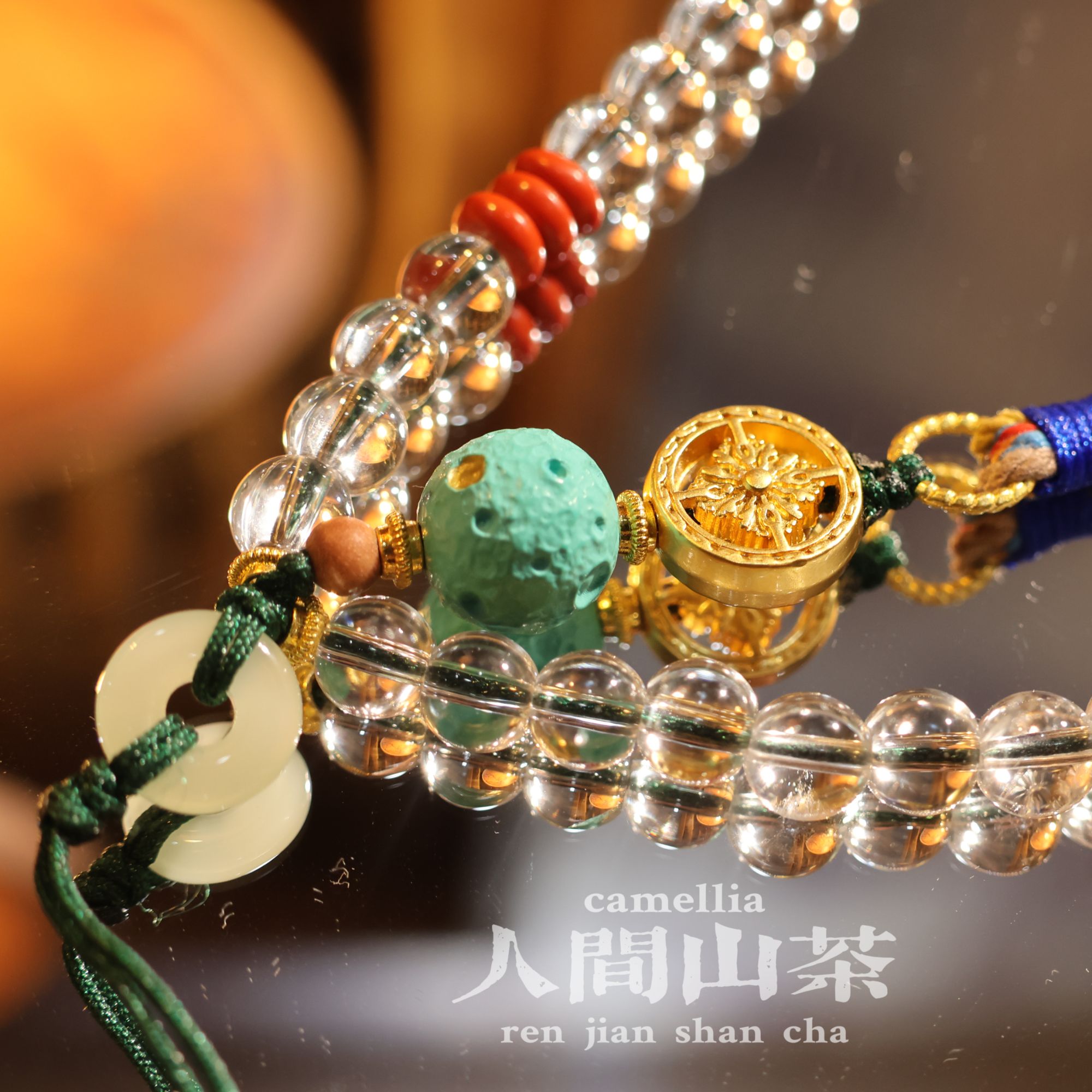 人间山茶A2-064【铃兰月影】白水晶复古挂件