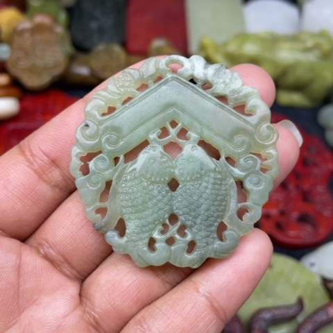 蛇纹石玉颈饰未镶嵌19