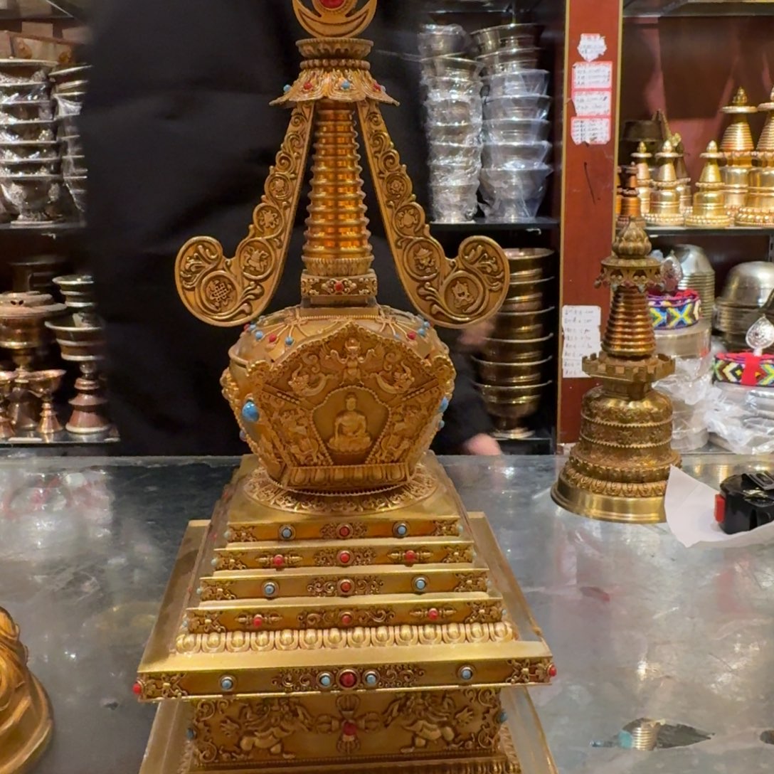 D***杰黄铜一尺黄铜菩提塔一尊