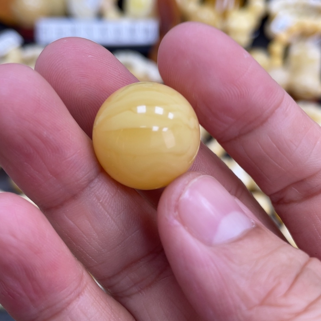 琥珀珠宝奇石未镶嵌18.8mm