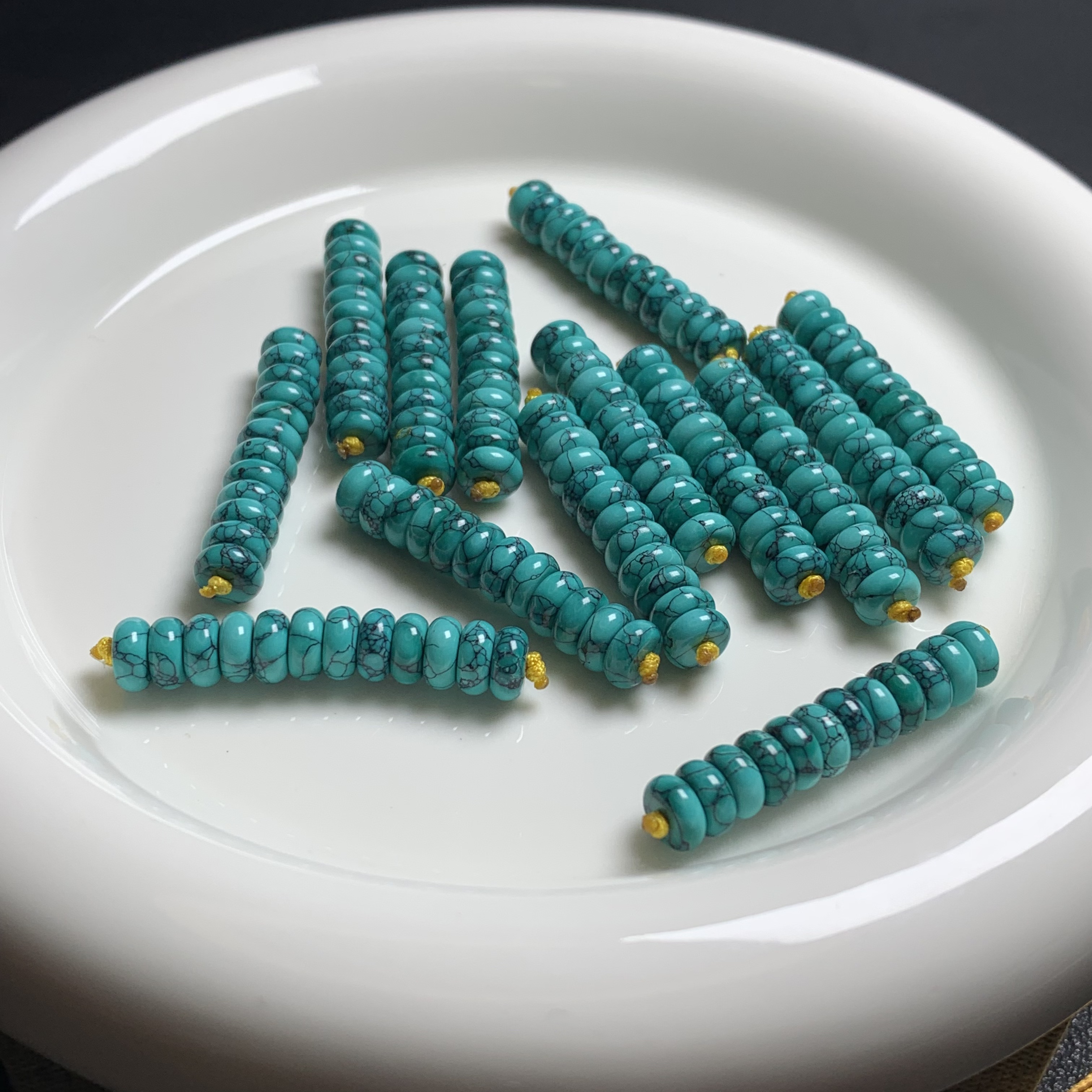 【恒宇甄选】原创手工精选绿网椛6.5mm隔片发其一