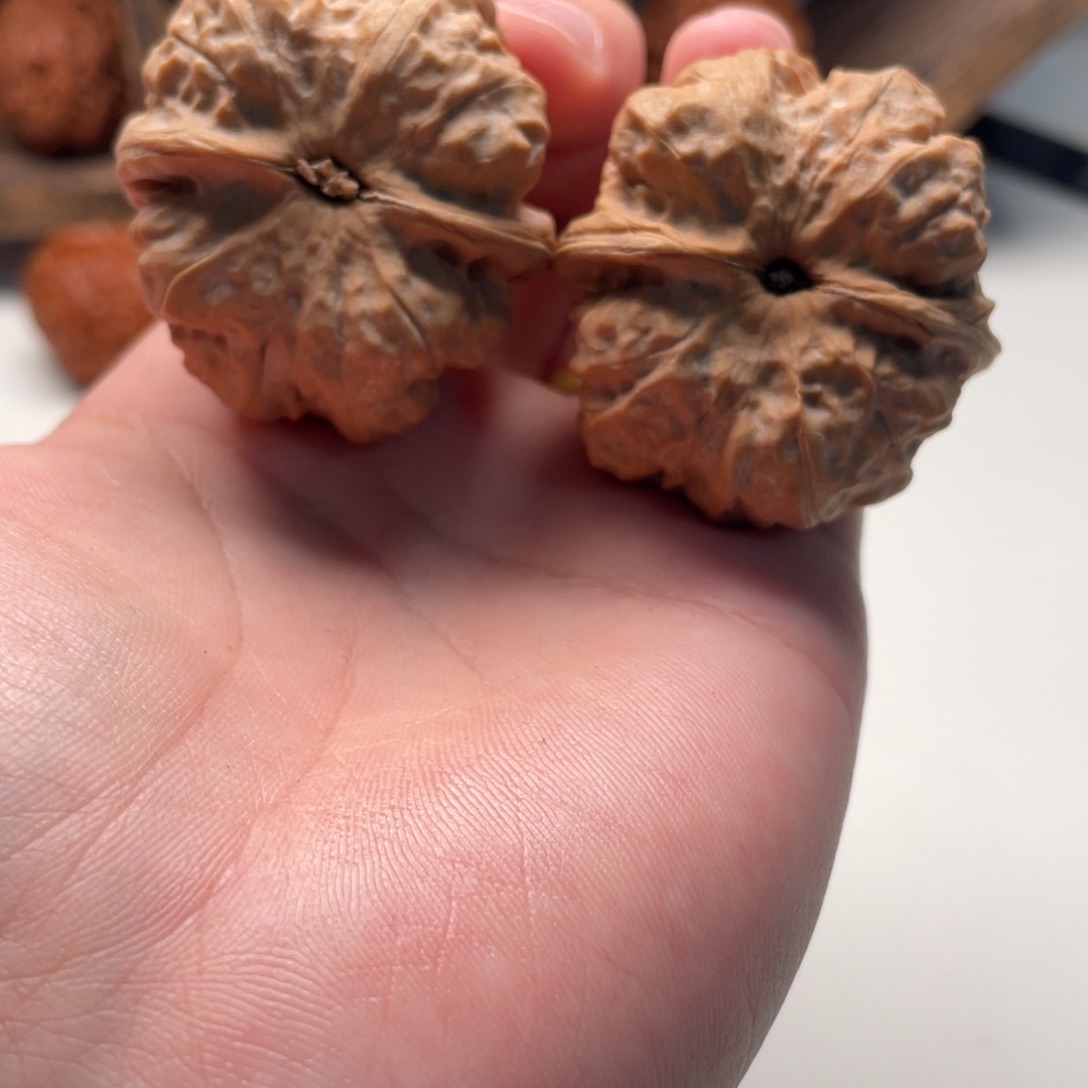 初***心大叶紫檀（黑酸枝木类）蛤蟆头文玩C15