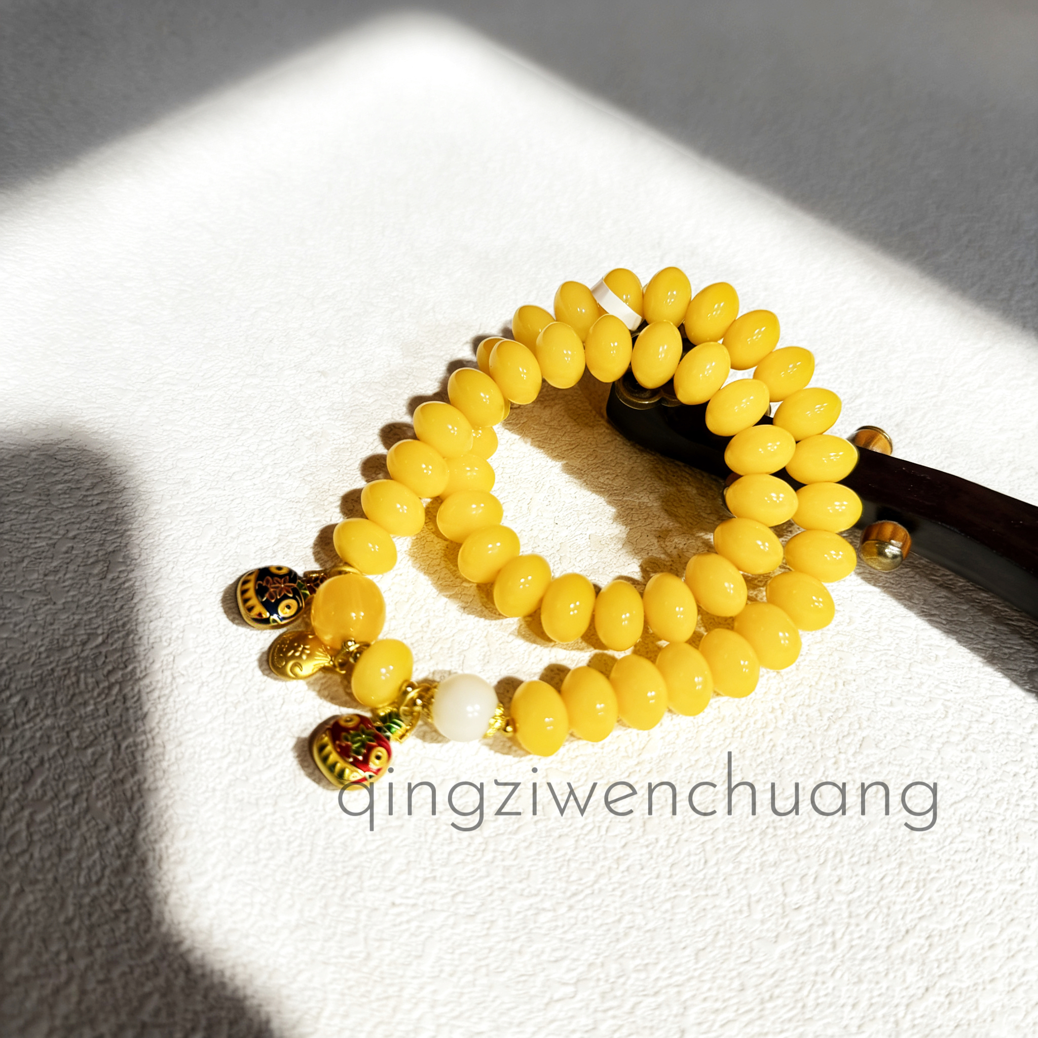 DP 1268-双圈黄菩提吞金兽黄菩提（无礼盒）