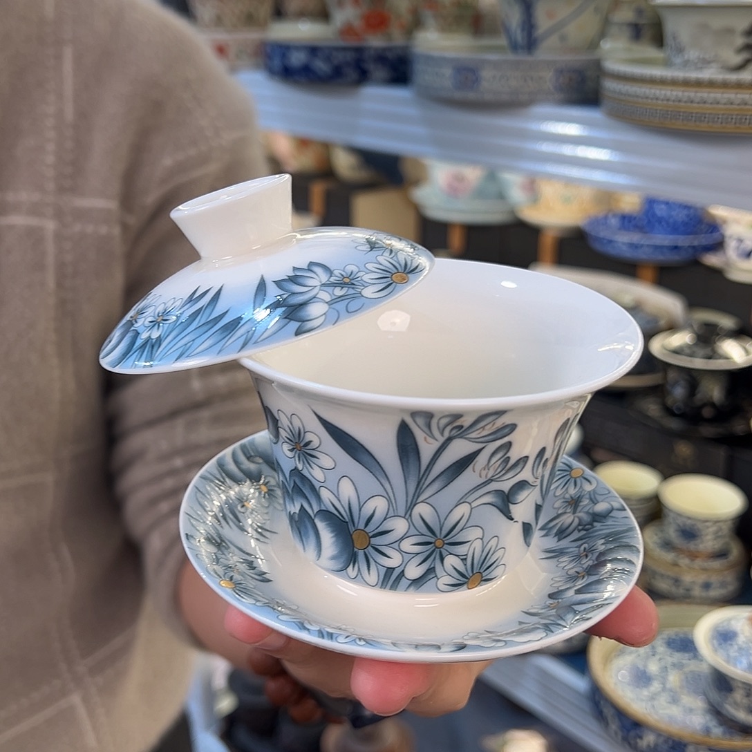 盖碗很漂亮我很喜欢