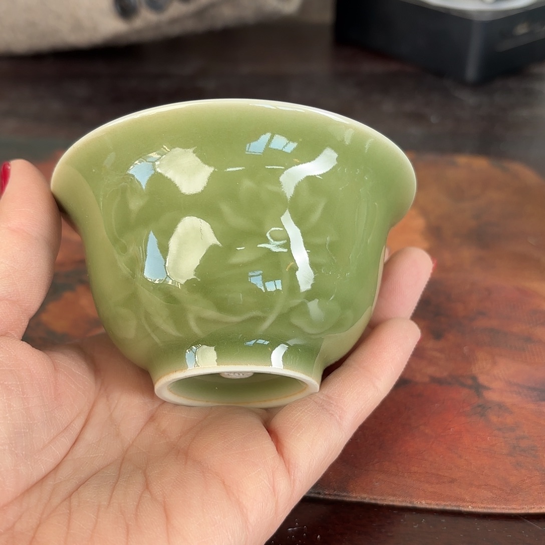龙泉云间青瓷小米茶器