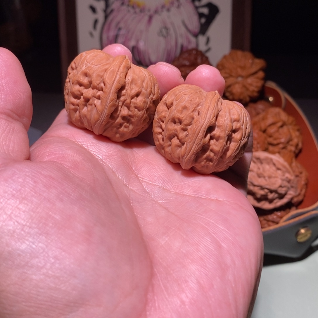 吊坠文玩核桃全品35平谷元宝手捻