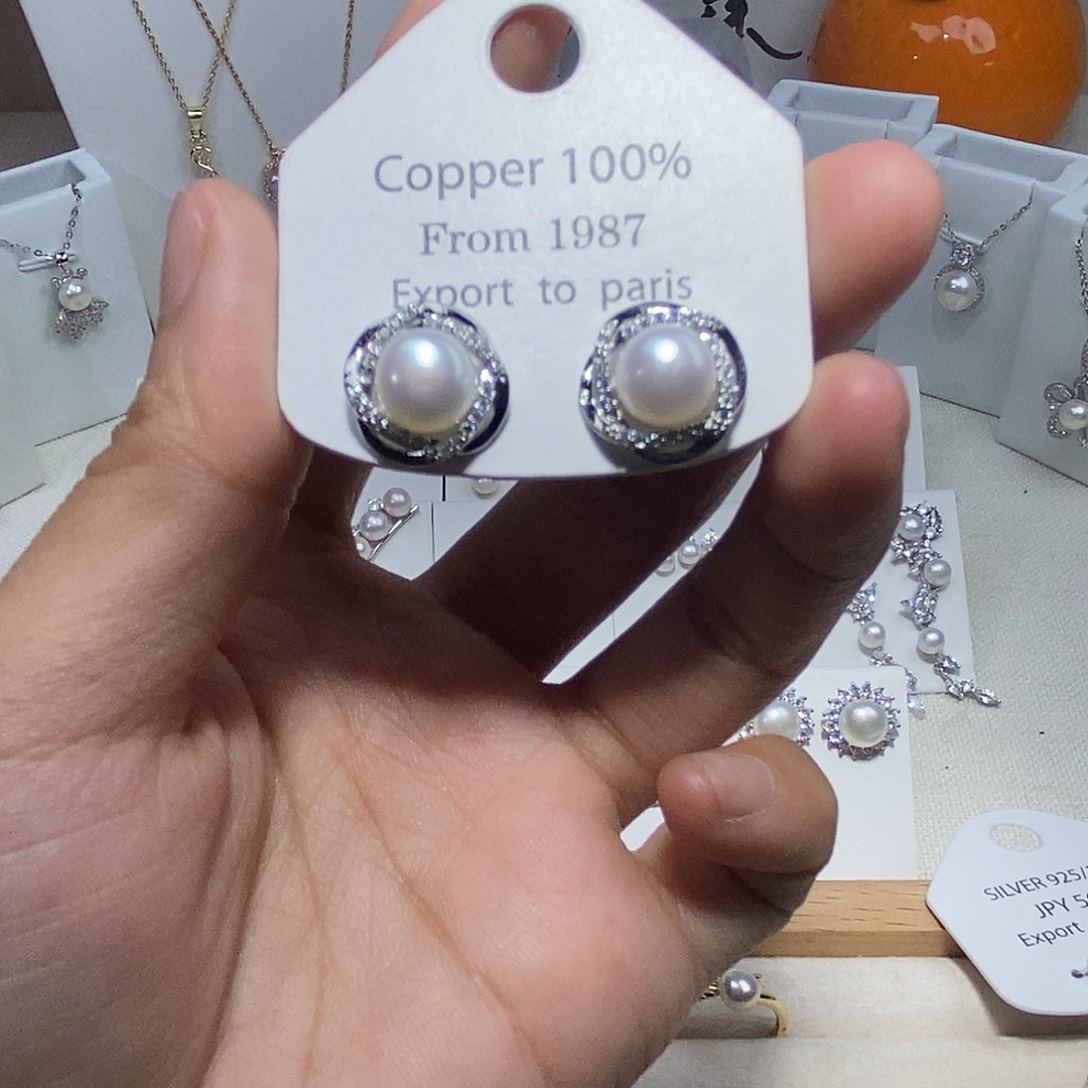 淡水珍珠耳饰未镶嵌